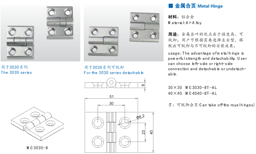 3030金屬合頁